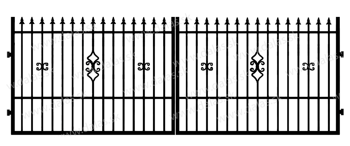 Kovová brána C2