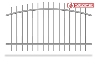 Vzorovaný kovový plot jaklový profil