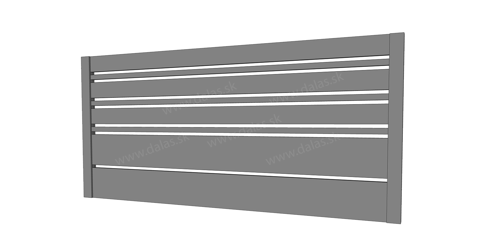 Hliníková plotová výplň model AL MULTI