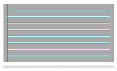 Hliníkový plot model AL 100+